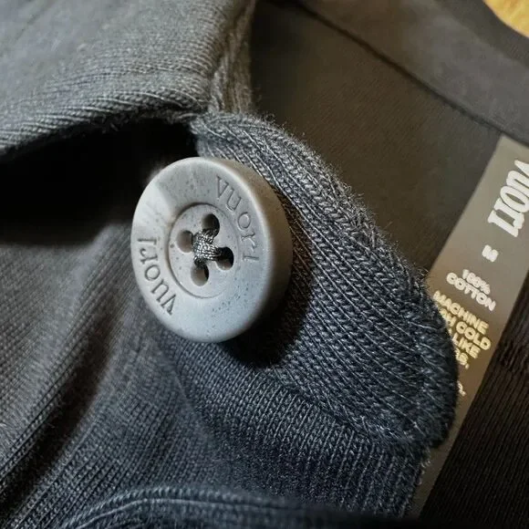 Vuori Mackenzie Jacket Medium Washed Black Cotton Shacket Chore Coat Inspo NWT - Picture 16 of 16